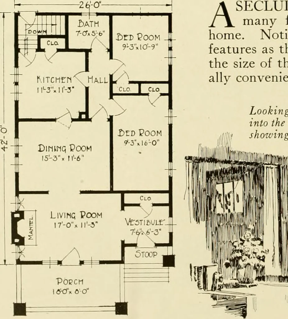 An illustration from Homes of character., 1920, leaf 67