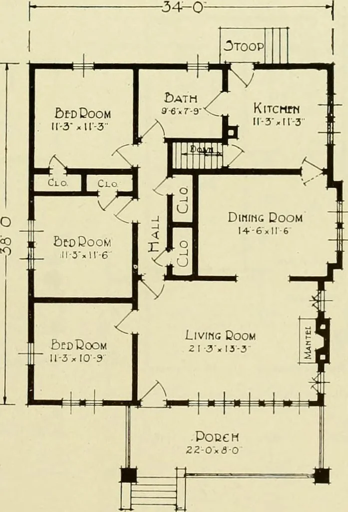 An illustration from Homes of character., 1920, leaf 70