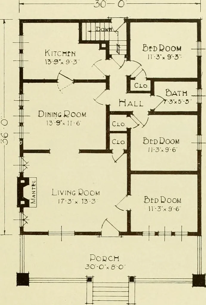 An illustration from Homes of character., 1920, leaf 74