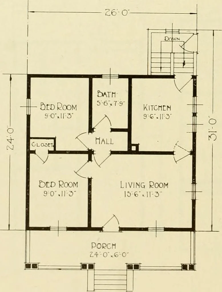 An illustration from Homes of character., 1920, leaf 93