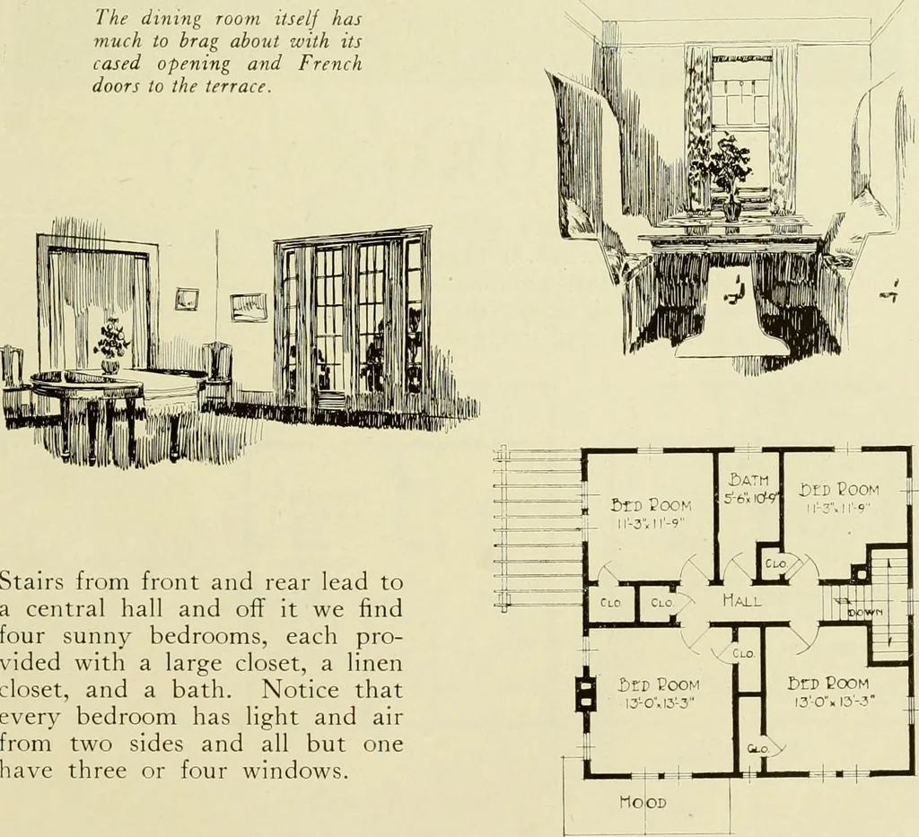 An illustration from Homes of character., 1920, leaf 96