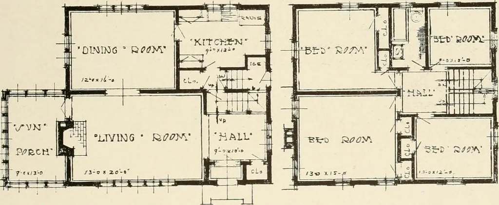 An illustration from Homes of moderate size; a collection of photographs and plans of modern suburban and country homes, following the colonial, Italian and English architectural styles, and arranged accordingly, 1921, leaf 108