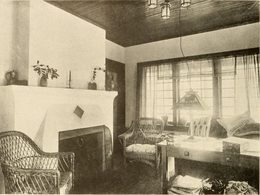 An illustration from Homes of moderate size; a collection of photographs and plans of modern suburban and country homes, following the colonial, Italian and English architectural styles, and arranged accordingly, 1921, leaf 109
