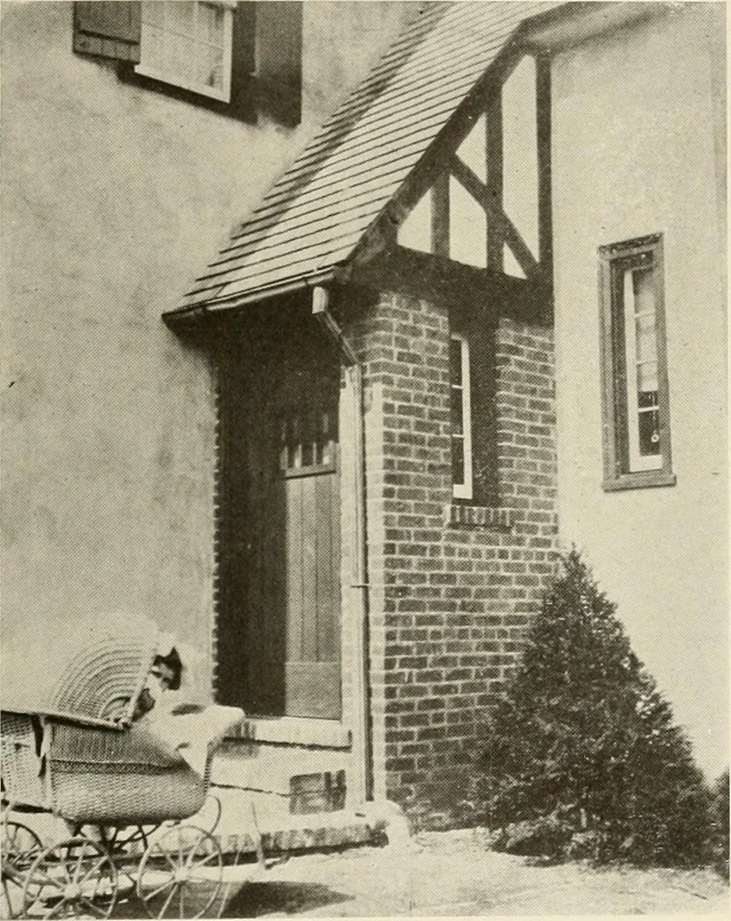 An illustration from Homes of moderate size; a collection of photographs and plans of modern suburban and country homes, following the colonial, Italian and English architectural styles, and arranged accordingly, 1921, leaf 110