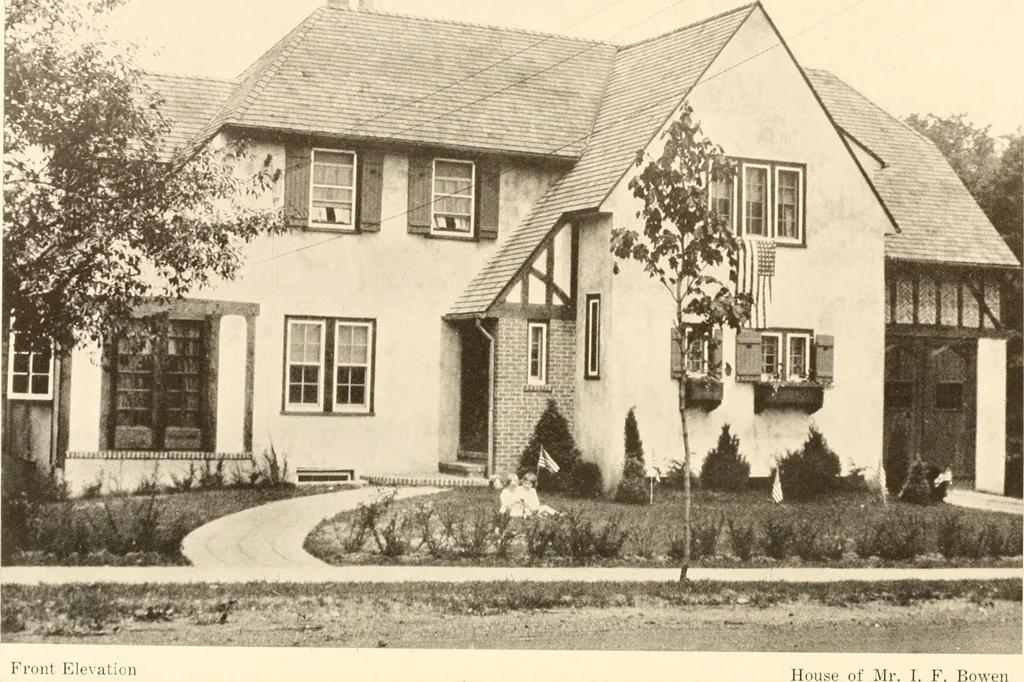 An illustration from Homes of moderate size; a collection of photographs and plans of modern suburban and country homes, following the colonial, Italian and English architectural styles, and arranged accordingly, 1921, leaf 111