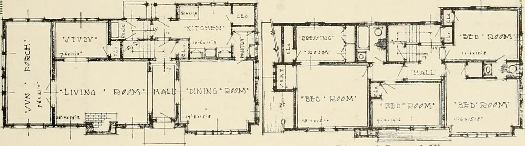 An illustration from Homes of moderate size; a collection of photographs and plans of modern suburban and country homes, following the colonial, Italian and English architectural styles, and arranged accordingly, 1921, leaf 120