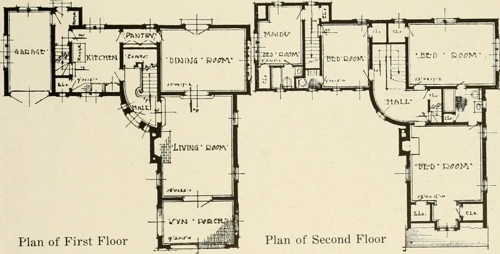 An illustration from Homes of moderate size; a collection of photographs and plans of modern suburban and country homes, following the colonial, Italian and English architectural styles, and arranged accordingly, 1921, leaf 124