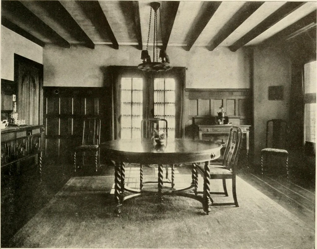 An illustration from Homes of moderate size; a collection of photographs and plans of modern suburban and country homes, following the colonial, Italian and English architectural styles, and arranged accordingly, 1921, leaf 128