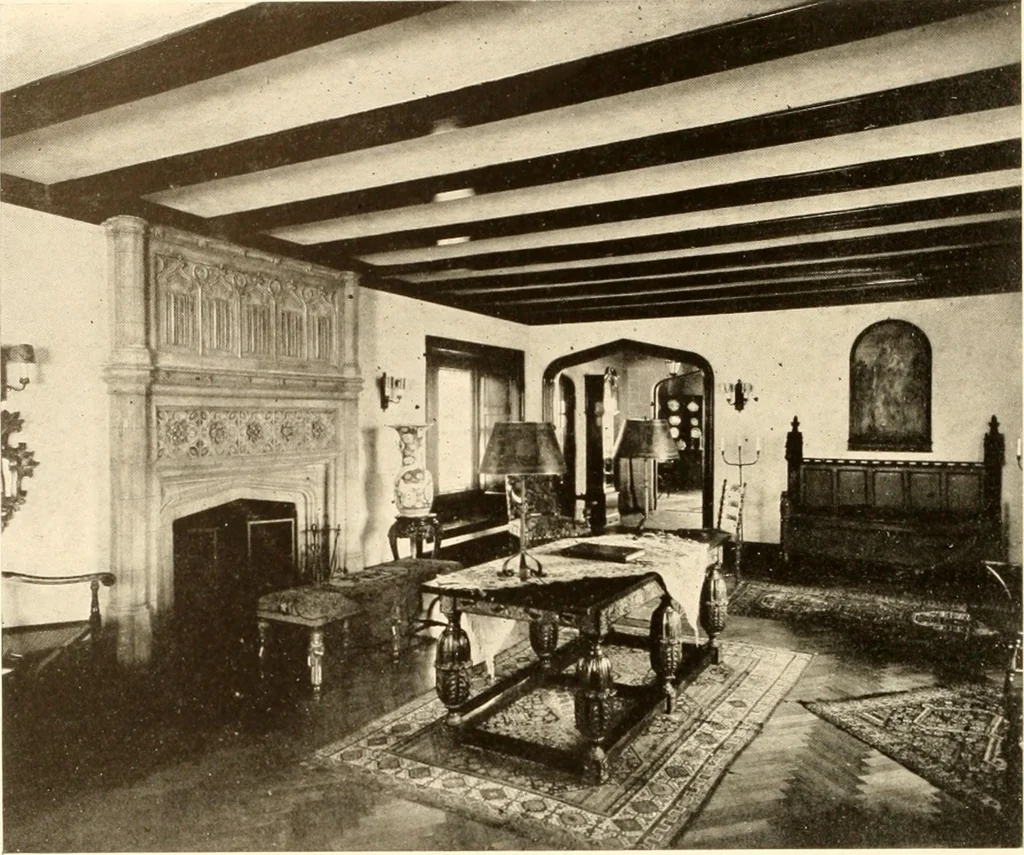 An illustration from Homes of moderate size; a collection of photographs and plans of modern suburban and country homes, following the colonial, Italian and English architectural styles, and arranged accordingly, 1921, leaf 135