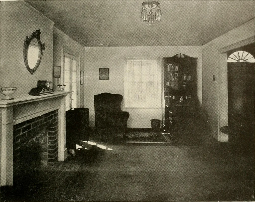 An illustration from Homes of moderate size; a collection of photographs and plans of modern suburban and country homes, following the colonial, Italian and English architectural styles, and arranged accordingly, 1921, leaf 26