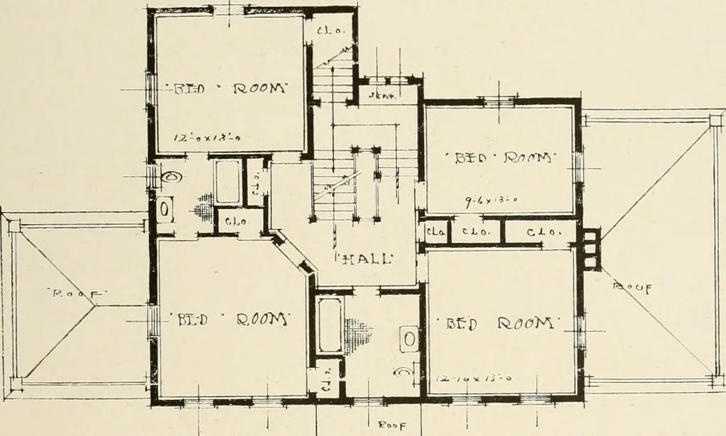An illustration from Homes of moderate size; a collection of photographs and plans of modern suburban and country homes, following the colonial, Italian and English architectural styles, and arranged accordingly, 1921, leaf 30