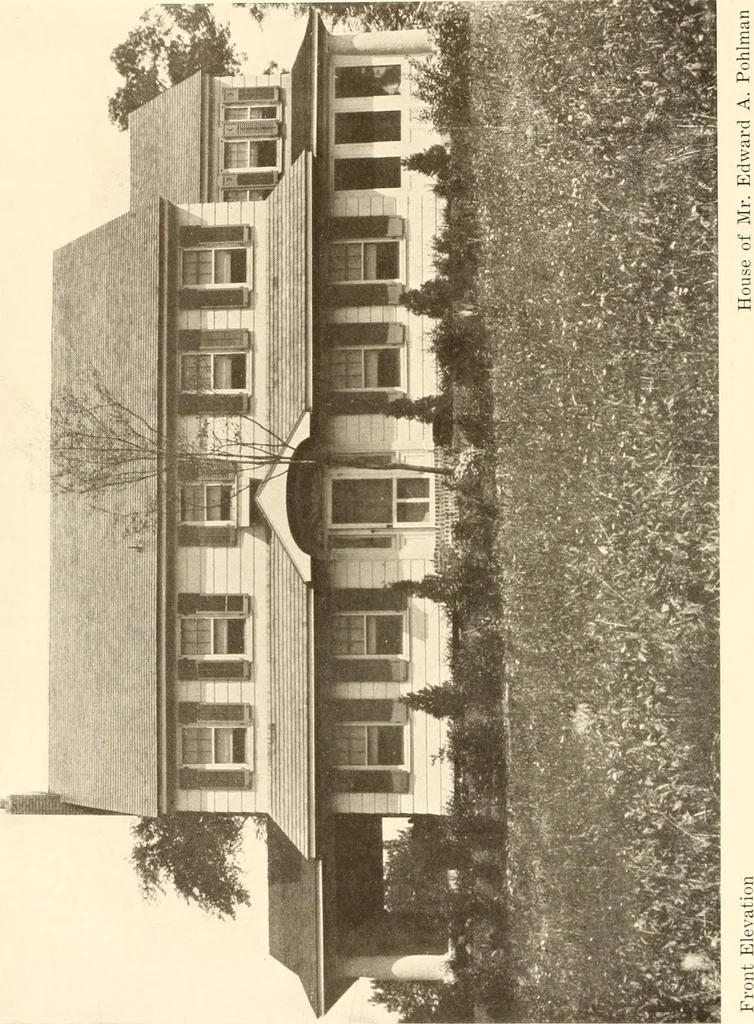 An illustration from Homes of moderate size; a collection of photographs and plans of modern suburban and country homes, following the colonial, Italian and English architectural styles, and arranged accordingly, 1921, leaf 39