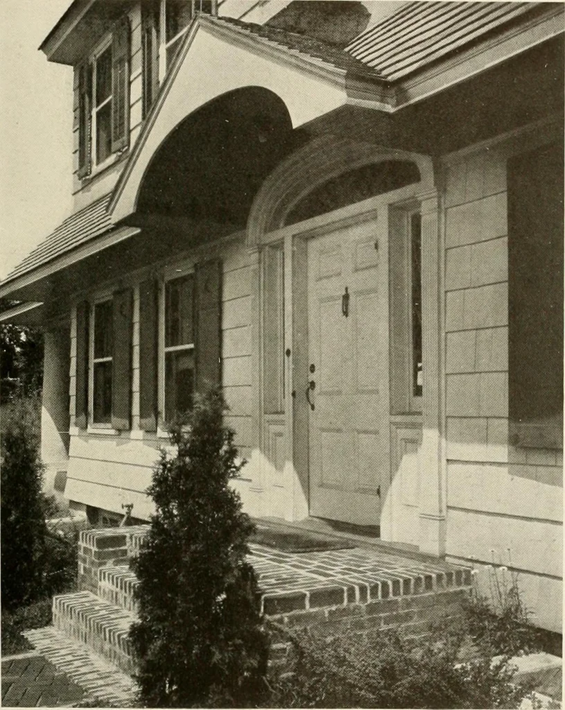 An illustration from Homes of moderate size; a collection of photographs and plans of modern suburban and country homes, following the colonial, Italian and English architectural styles, and arranged accordingly, 1921, leaf 40