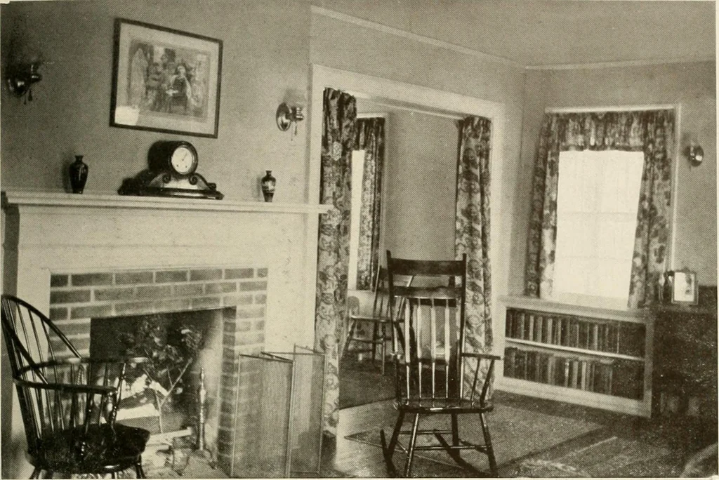 An illustration from Homes of moderate size; a collection of photographs and plans of modern suburban and country homes, following the colonial, Italian and English architectural styles, and arranged accordingly, 1921, leaf 52