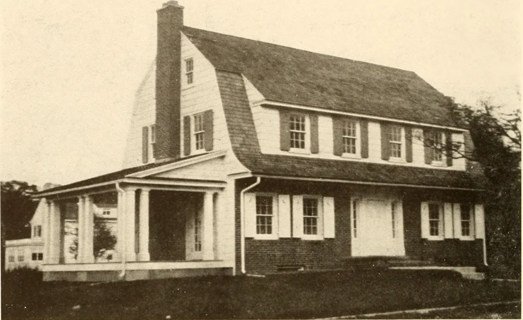 An illustration from Homes of moderate size; a collection of photographs and plans of modern suburban and country homes, following the colonial, Italian and English architectural styles, and arranged accordingly, 1921, leaf 53