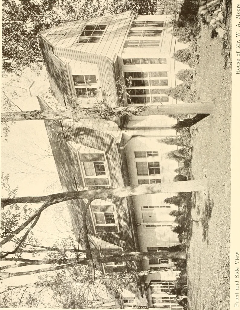An illustration from Homes of moderate size; a collection of photographs and plans of modern suburban and country homes, following the colonial, Italian and English architectural styles, and arranged accordingly, 1921, leaf 55