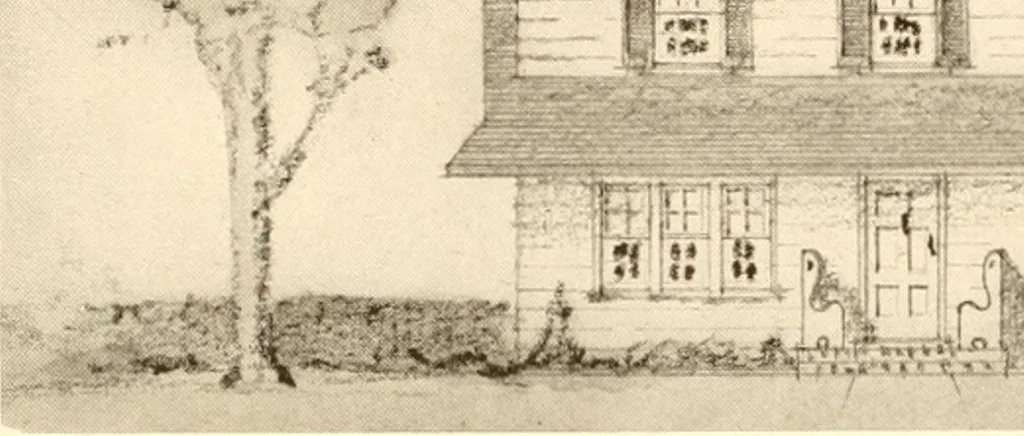 An illustration from Homes of moderate size; a collection of photographs and plans of modern suburban and country homes, following the colonial, Italian and English architectural styles, and arranged accordingly, 1921, leaf 59