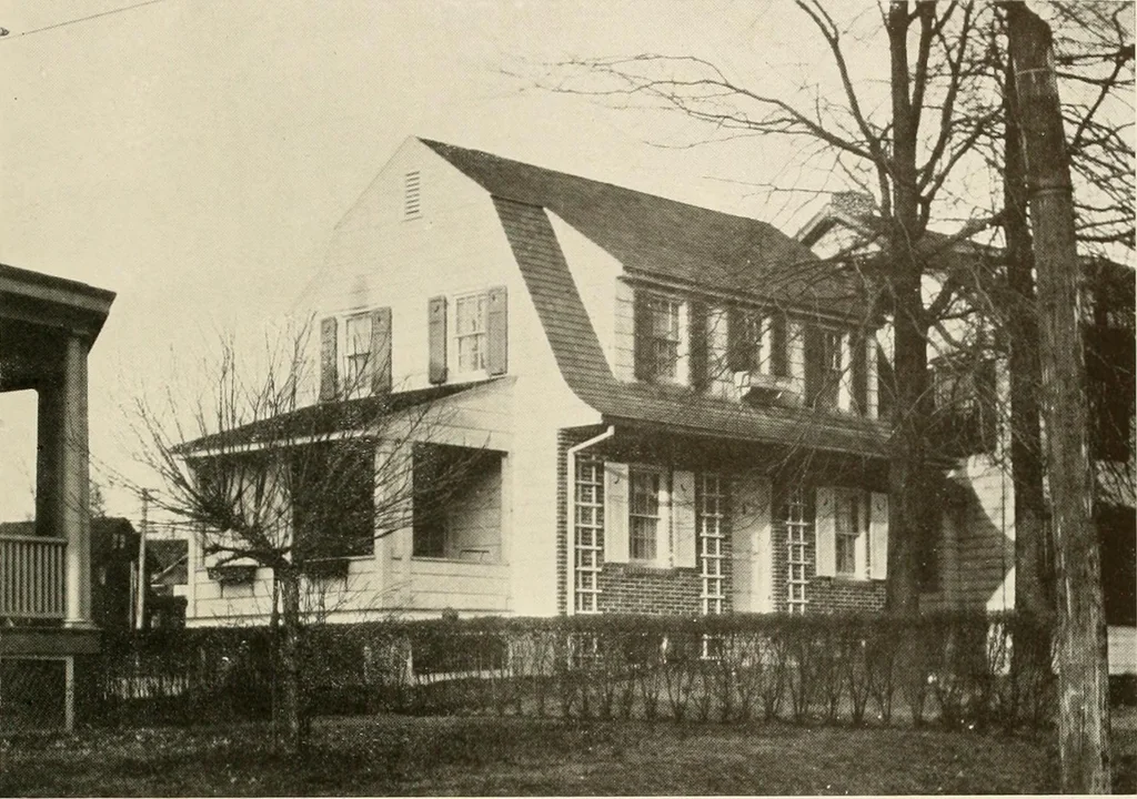 An illustration from Homes of moderate size; a collection of photographs and plans of modern suburban and country homes, following the colonial, Italian and English architectural styles, and arranged accordingly, 1921, leaf 60