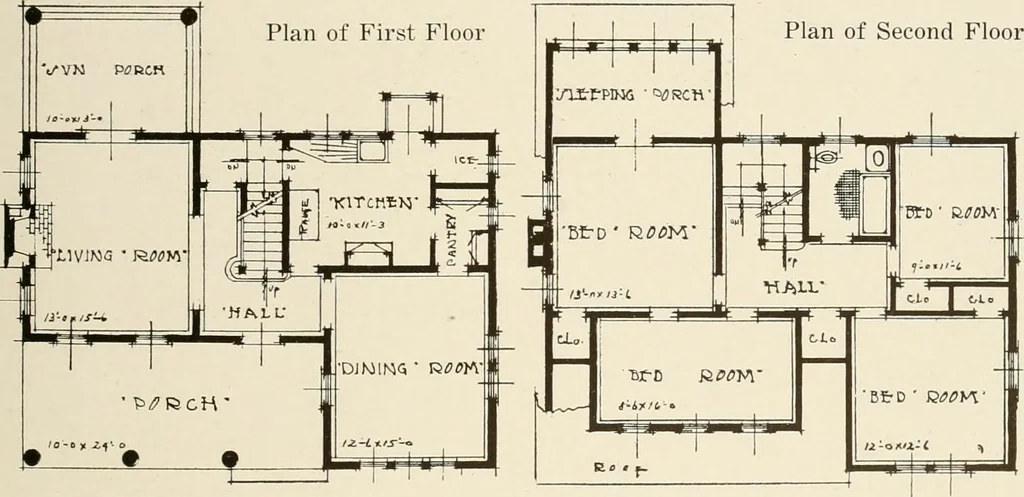 An illustration from Homes of moderate size; a collection of photographs and plans of modern suburban and country homes, following the colonial, Italian and English architectural styles, and arranged accordingly, 1921, leaf 62