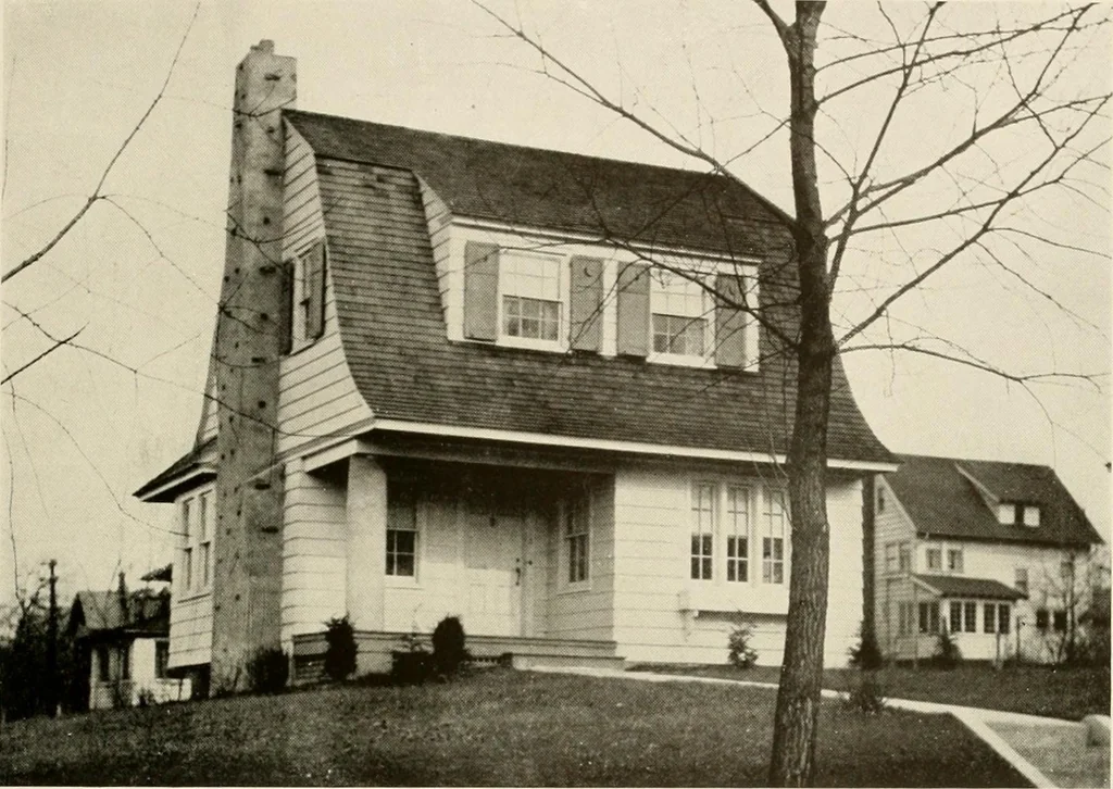 An illustration from Homes of moderate size; a collection of photographs and plans of modern suburban and country homes, following the colonial, Italian and English architectural styles, and arranged accordingly, 1921, leaf 64