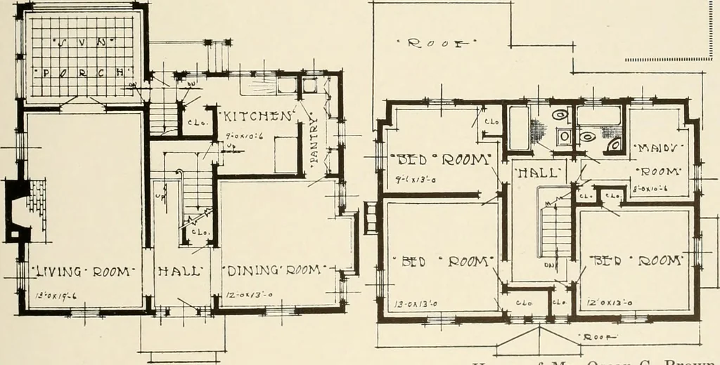 An illustration from Homes of moderate size; a collection of photographs and plans of modern suburban and country homes, following the colonial, Italian and English architectural styles, and arranged accordingly, 1921, leaf 76