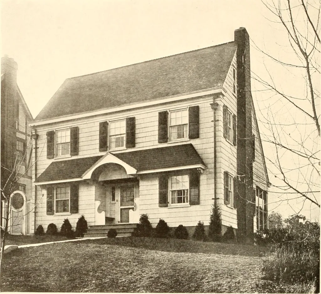 An illustration from Homes of moderate size; a collection of photographs and plans of modern suburban and country homes, following the colonial, Italian and English architectural styles, and arranged accordingly, 1921, leaf 81