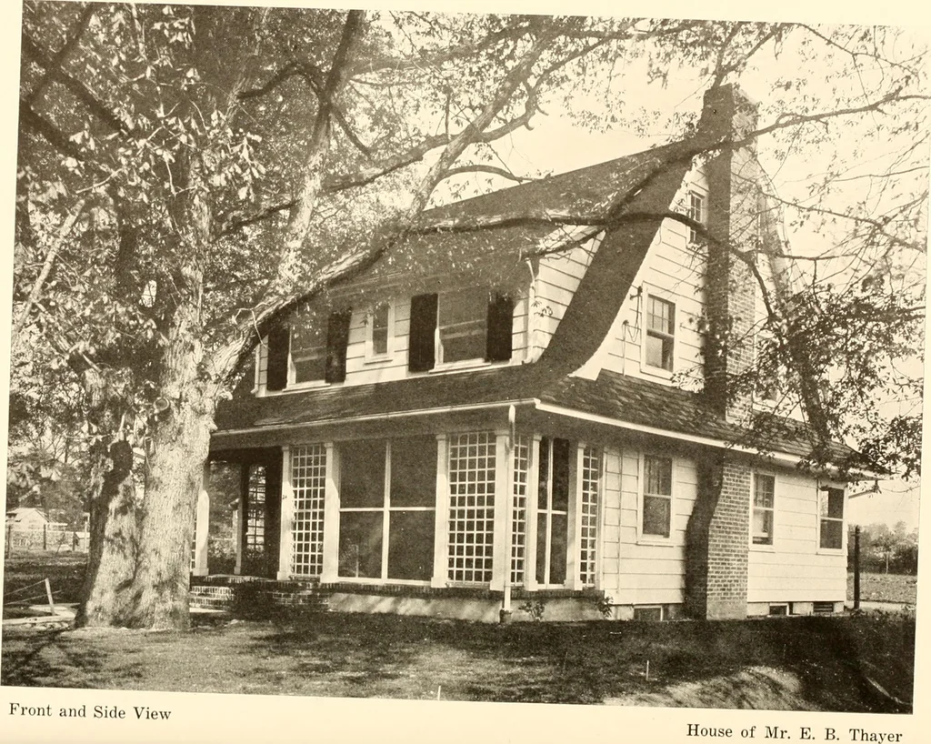 An illustration from Homes of moderate size; a collection of photographs and plans of modern suburban and country homes, following the colonial, Italian and English architectural styles, and arranged accordingly, 1921, leaf 83