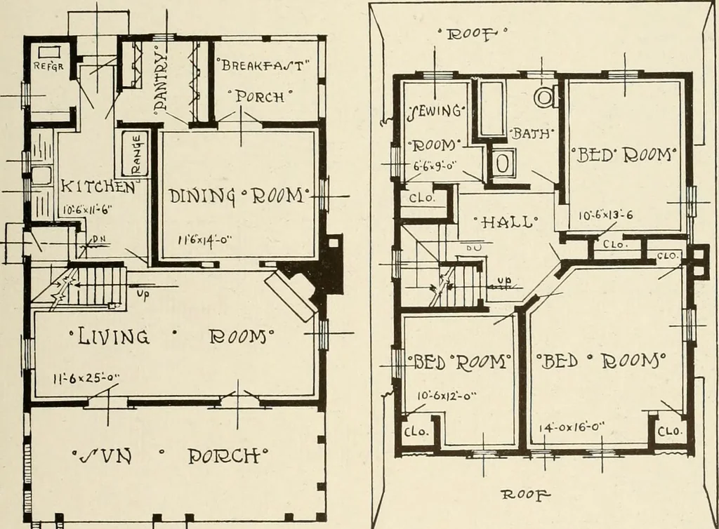 An illustration from Homes of moderate size; a collection of photographs and plans of modern suburban and country homes, following the colonial, Italian and English architectural styles, and arranged accordingly, 1921, leaf 84
