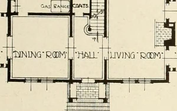 An illustration from Homes of moderate size; a collection of photographs and plans of modern suburban and country homes, following the colonial, Italian and English architectural styles, and arranged accordingly, 1921, leaf 88