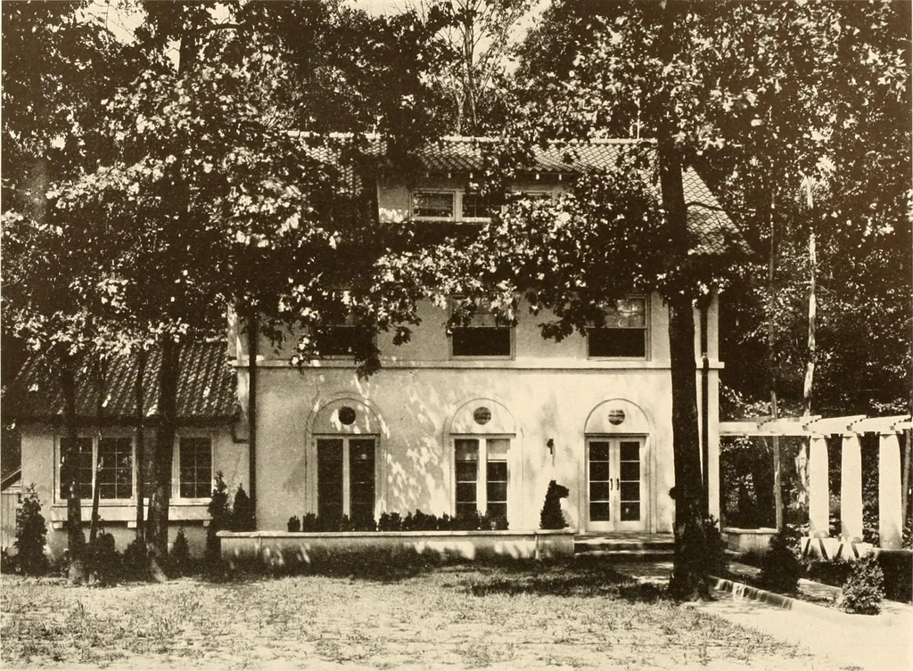 An illustration from Homes of moderate size; a collection of photographs and plans of modern suburban and country homes, following the colonial, Italian and English architectural styles, and arranged accordingly, 1921, leaf 97
