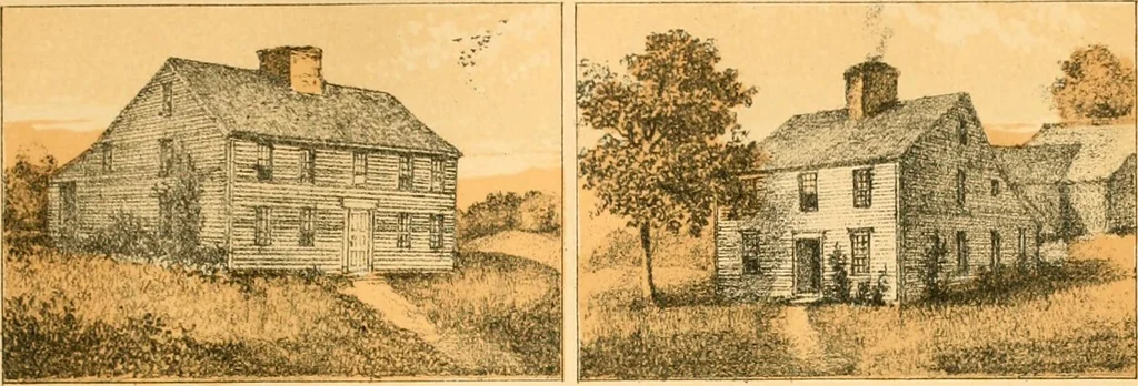 An illustration from The homes of our forefathers. Being a selection of the oldest and most interesting historical houses, and noted places in Maine, New Hampshire and Vermont, 1886, leaf 24