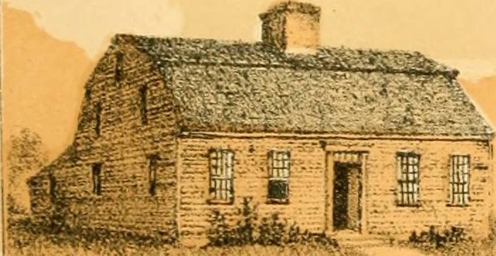 An illustration from The homes of our forefathers. Being a selection of the oldest and most interesting historical houses, and noted places in Maine, New Hampshire and Vermont, 1886, leaf 26