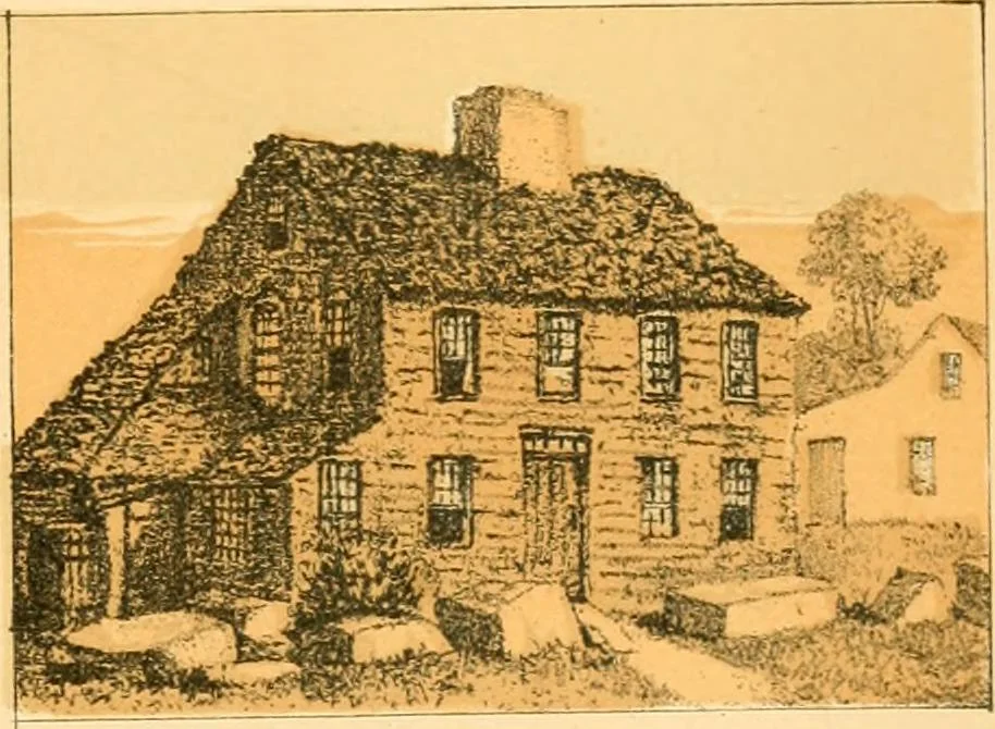 An illustration from The homes of our forefathers. Being a selection of the oldest and most interesting historical houses, and noted places in Maine, New Hampshire and Vermont, 1886, leaf 26