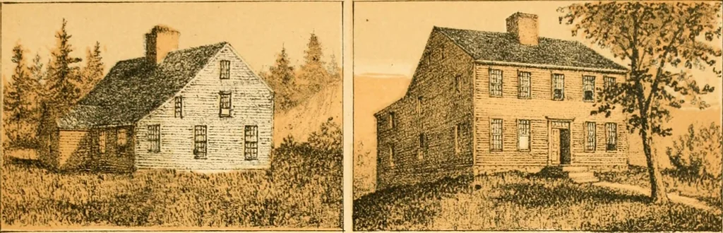 An illustration from The homes of our forefathers. Being a selection of the oldest and most interesting historical houses, and noted places in Maine, New Hampshire and Vermont, 1886, leaf 30