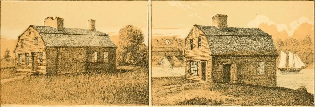 An illustration from The homes of our forefathers. Being a selection of the oldest and most interesting historical houses, and noted places in Maine, New Hampshire and Vermont, 1886, leaf 30