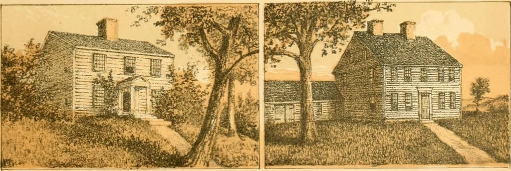 An illustration from The homes of our forefathers. Being a selection of the oldest and most interesting historical houses, and noted places in Maine, New Hampshire and Vermont, 1886, leaf 30