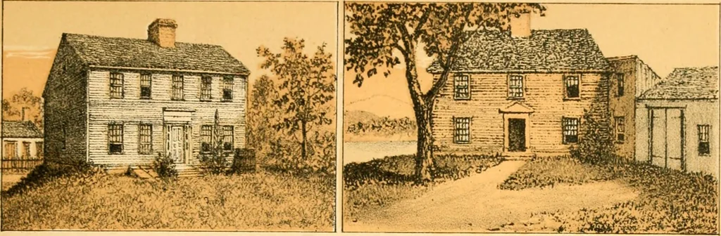 An illustration from The homes of our forefathers. Being a selection of the oldest and most interesting historical houses, and noted places in Maine, New Hampshire and Vermont, 1886, leaf 32