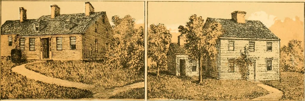 An illustration from The homes of our forefathers. Being a selection of the oldest and most interesting historical houses, and noted places in Maine, New Hampshire and Vermont, 1886, leaf 32