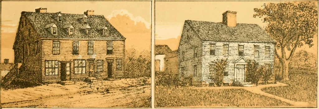 An illustration from The homes of our forefathers. Being a selection of the oldest and most interesting historical houses, and noted places in Maine, New Hampshire and Vermont, 1886, leaf 32
