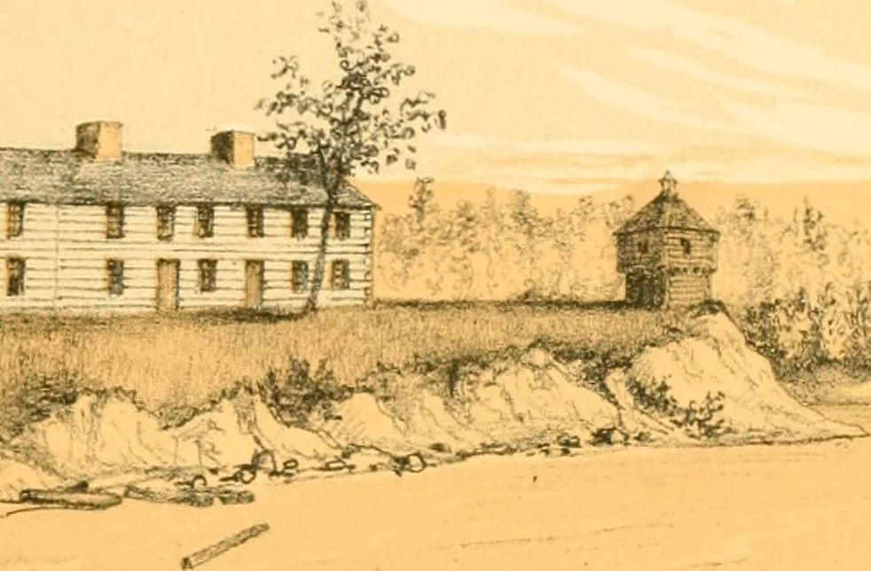 An illustration from The homes of our forefathers. Being a selection of the oldest and most interesting historical houses, and noted places in Maine, New Hampshire and Vermont, 1886, leaf 40