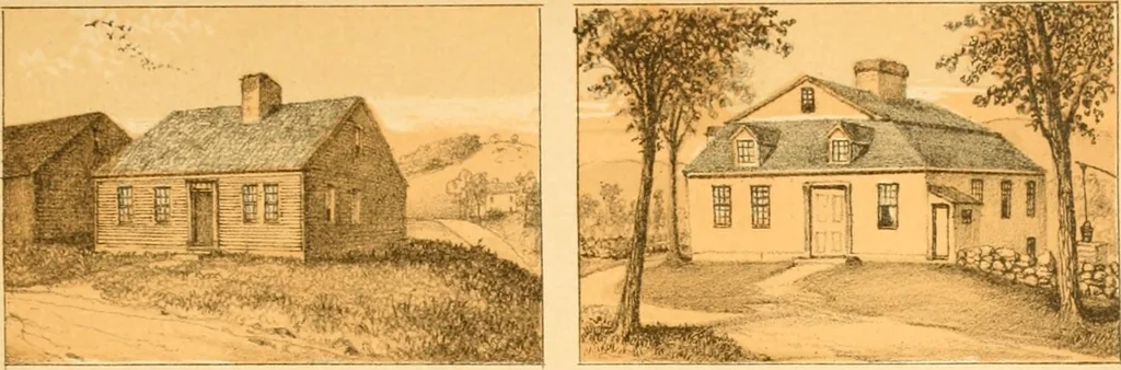 An illustration from The homes of our forefathers. Being a selection of the oldest and most interesting historical houses, and noted places in Maine, New Hampshire and Vermont, 1886, leaf 46