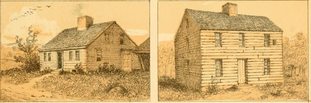 An illustration from The homes of our forefathers. Being a selection of the oldest and most interesting historical houses, and noted places in Maine, New Hampshire and Vermont, 1886, leaf 46