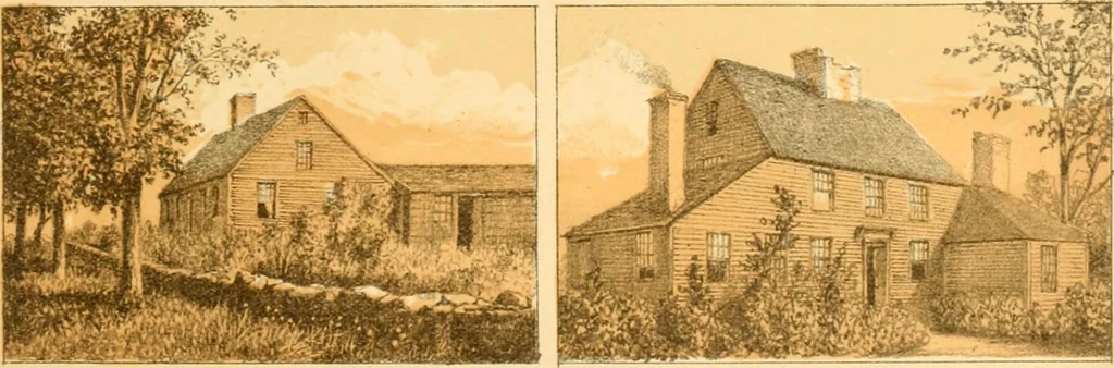 An illustration from The homes of our forefathers. Being a selection of the oldest and most interesting historical houses, and noted places in Maine, New Hampshire and Vermont, 1886, leaf 46