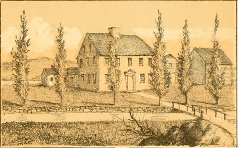 An illustration from The homes of our forefathers. Being a selection of the oldest and most interesting historical houses, and noted places in Maine, New Hampshire and Vermont, 1886, leaf 48