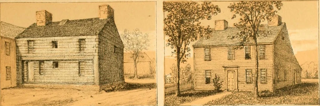 An illustration from The homes of our forefathers. Being a selection of the oldest and most interesting historical houses, and noted places in Maine, New Hampshire and Vermont, 1886, leaf 64