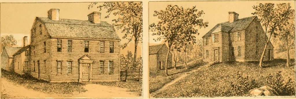 An illustration from The homes of our forefathers. Being a selection of the oldest and most interesting historical houses, and noted places in Maine, New Hampshire and Vermont, 1886, leaf 64