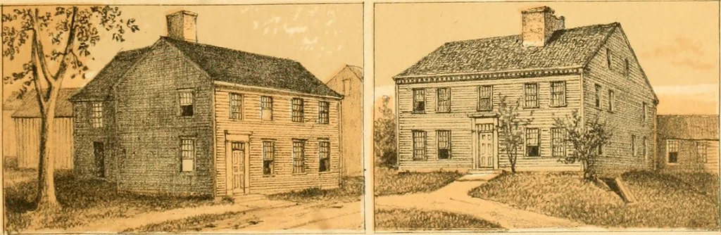 An illustration from The homes of our forefathers. Being a selection of the oldest and most interesting historical houses, and noted places in Maine, New Hampshire and Vermont, 1886, leaf 64
