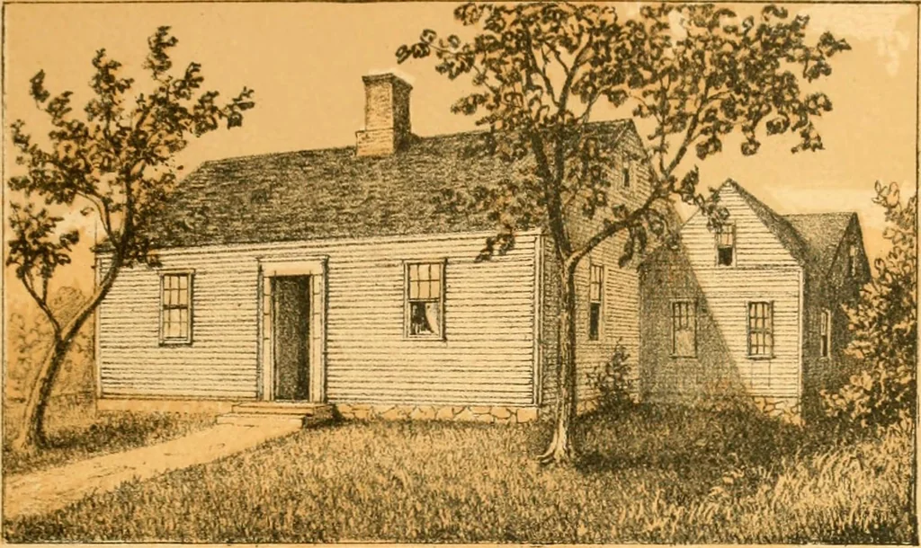 An illustration from The homes of our forefathers. Being a selection of the oldest and most interesting historical houses, and noted places in Maine, New Hampshire and Vermont, 1886, leaf 78