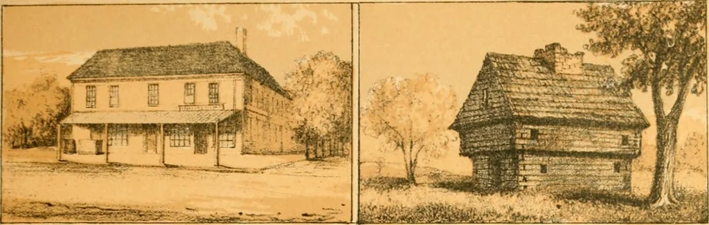 An illustration from The homes of our forefathers. Being a selection of the oldest and most interesting historical houses, and noted places in Maine, New Hampshire and Vermont, 1886, leaf 80