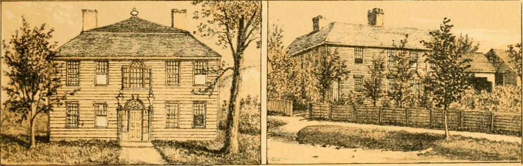 An illustration from The homes of our forefathers. Being a selection of the oldest and most interesting historical houses, and noted places in Maine, New Hampshire and Vermont, 1886, leaf 80